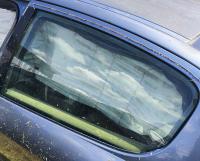 Стекло двери задний левый Peugeot 407 1 поколение, 2004 - 2010